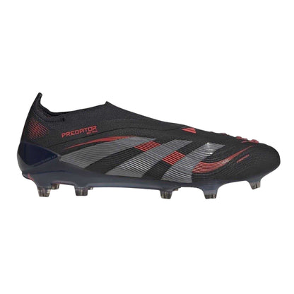 Black-Grey - Side - Adidas Mens Predator Elite Firm Ground Football Boots
