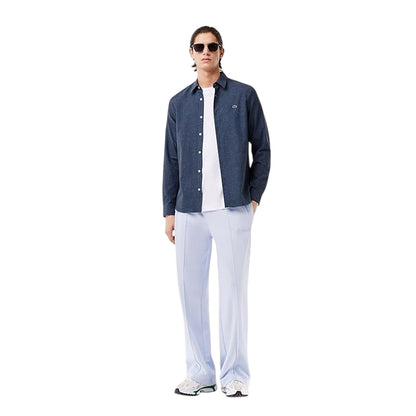 Navy Blue - Lifestyle - Lacoste Mens Regular Long-Sleeved Shirt