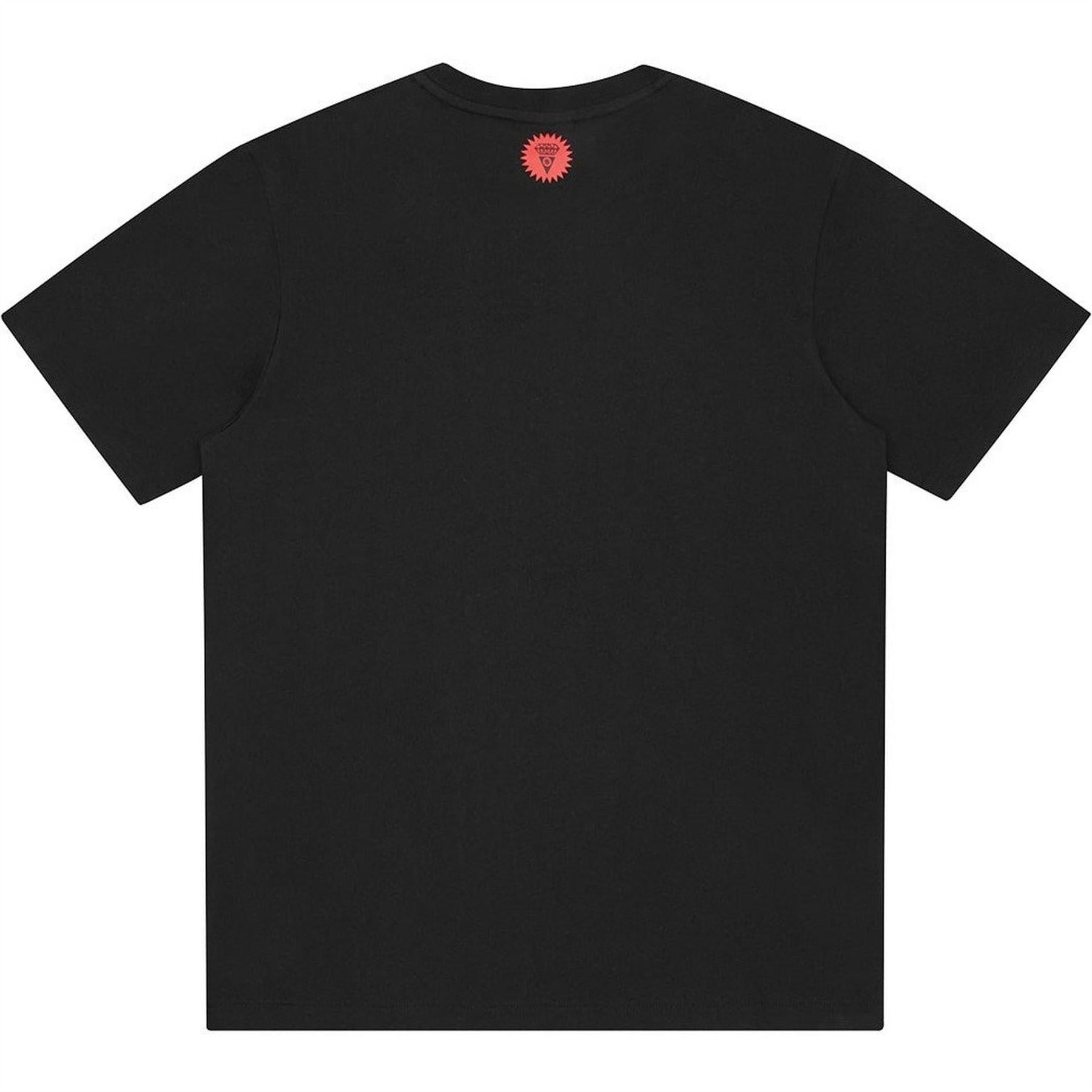 Black - Back - ICECREAM Mens Dog Running T-Shirt