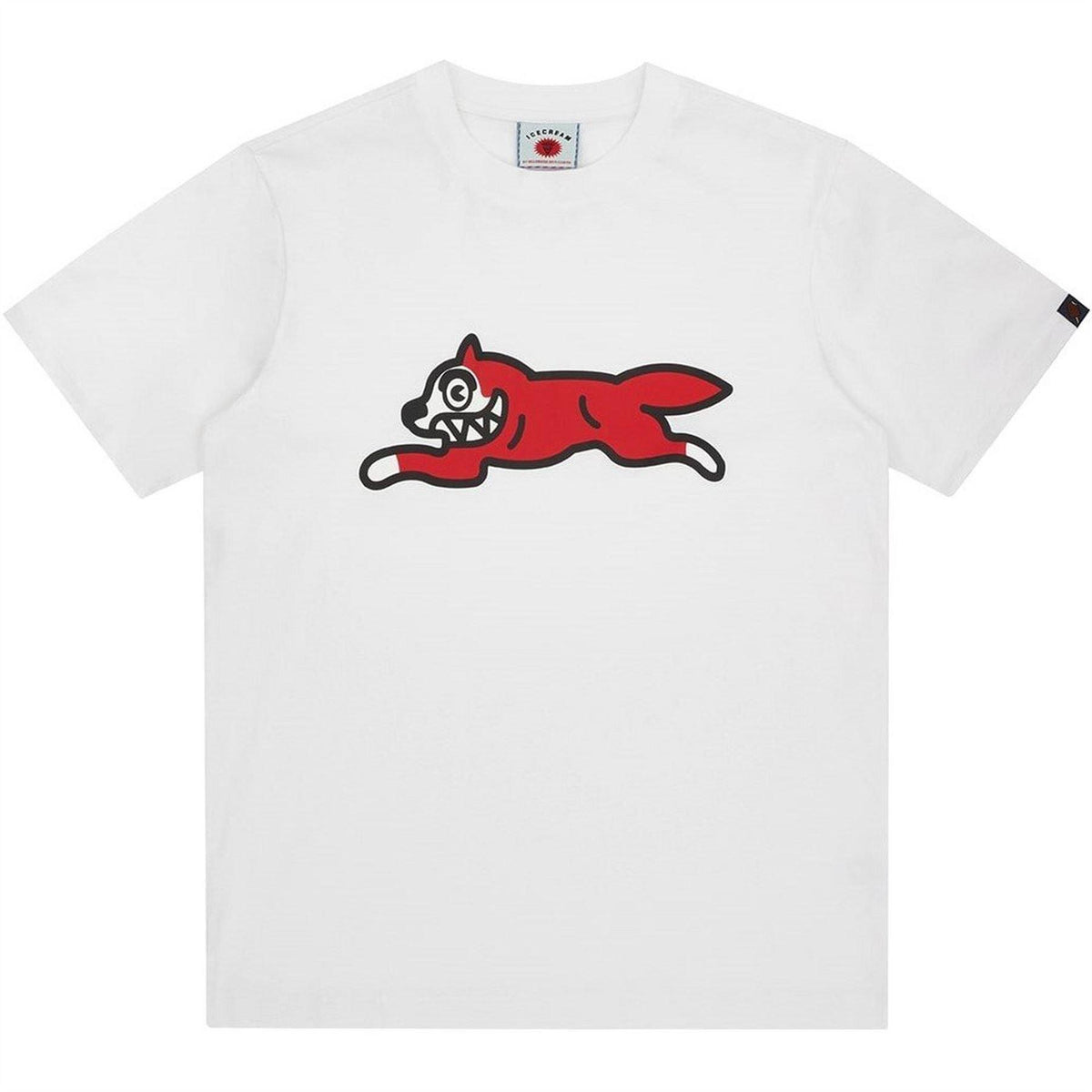 White - Front - ICECREAM Mens Dog Running T-Shirt