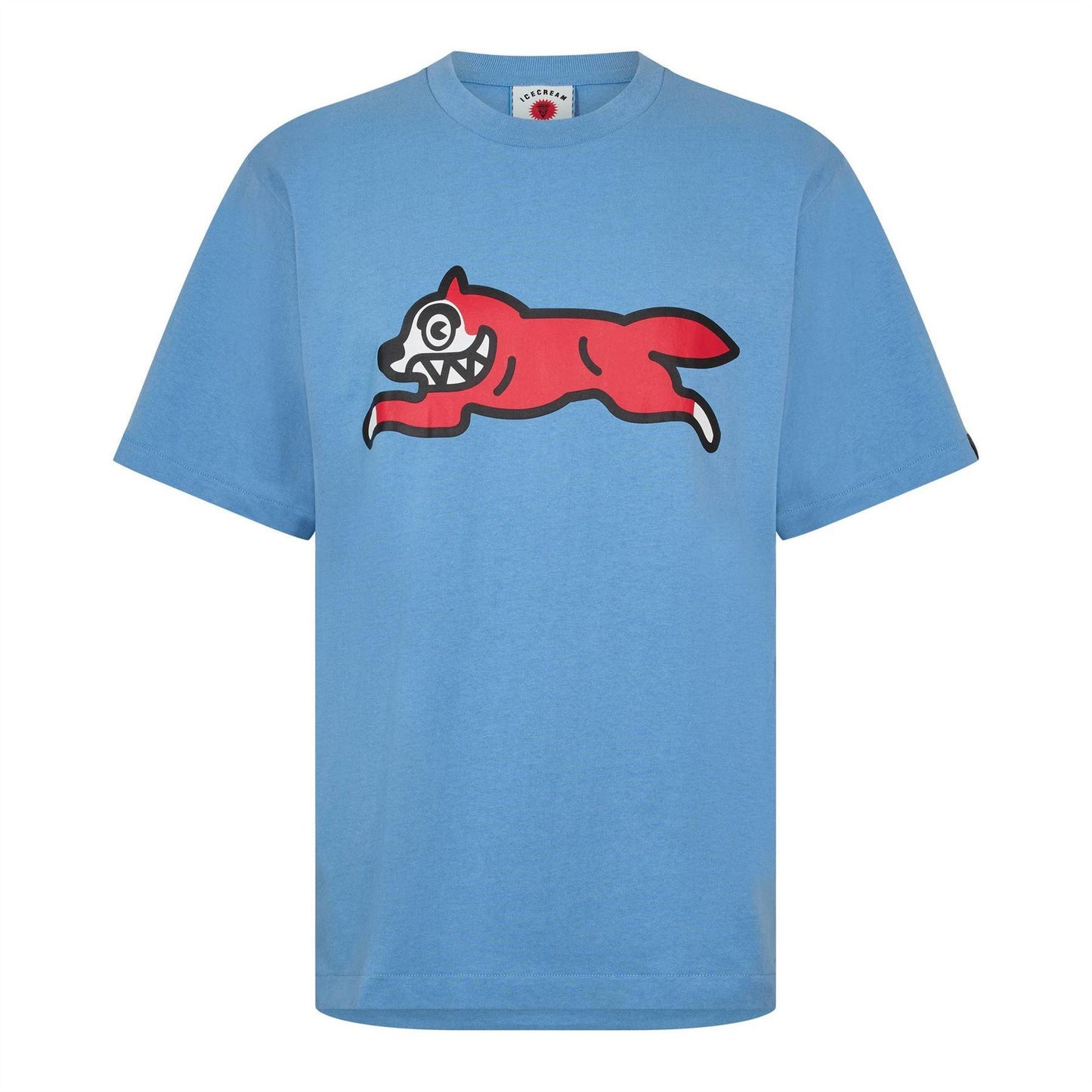 Light Blue - Front - ICECREAM Mens Dog Running T-Shirt