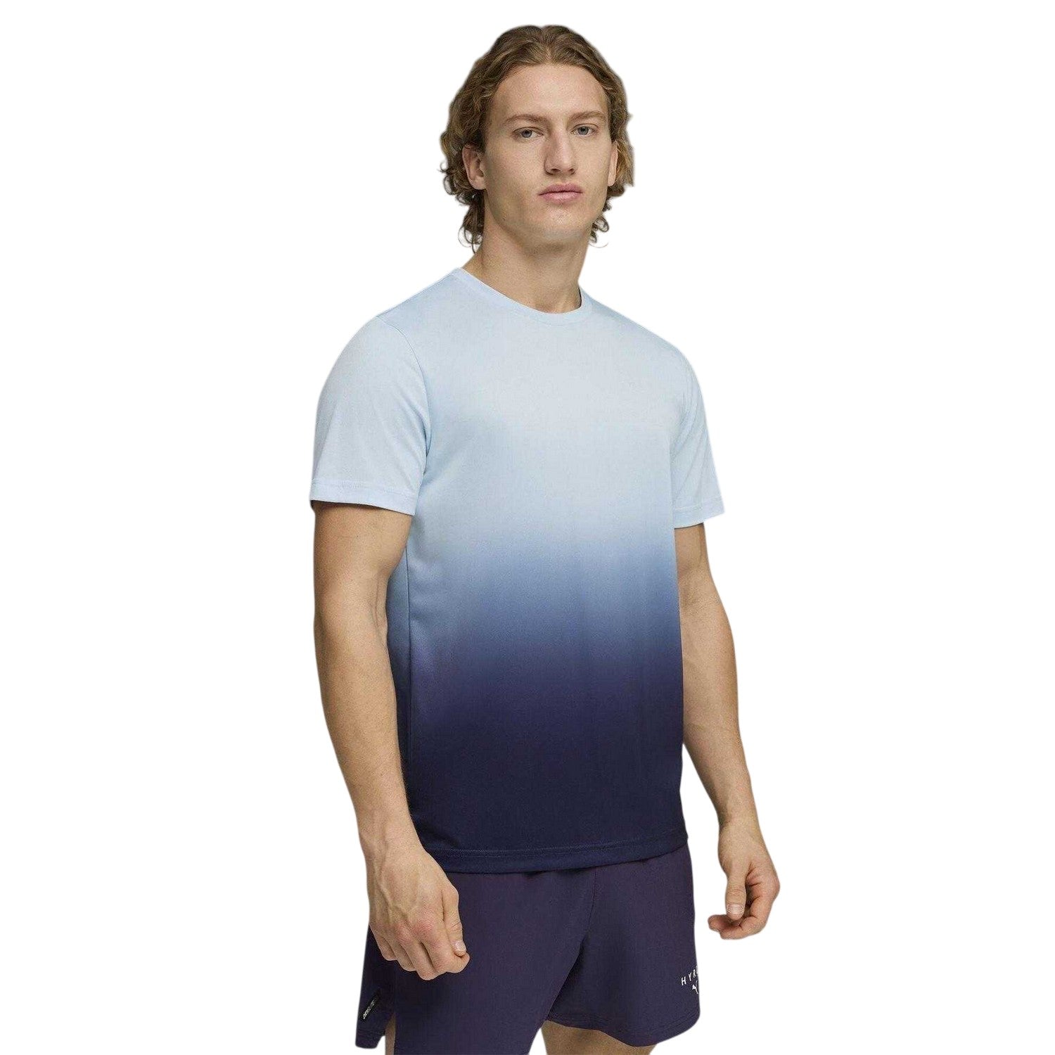 Deep Plum - Side - Puma Mens Hyrox Ombre Athletic T-Shirt