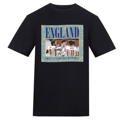 Black - Front - AWD Mens Smells Like Team Spirit England T-Shirt
