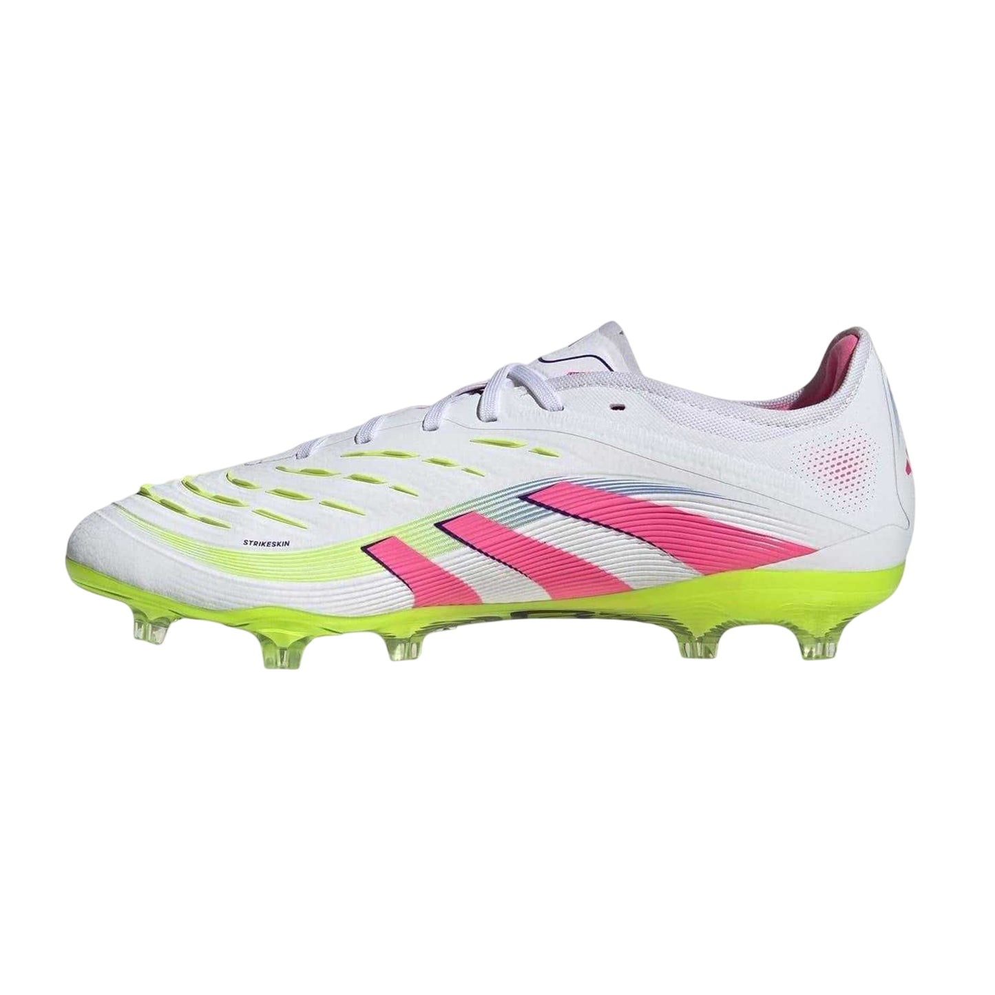 White-Pink - Side - Adidas Mens Predator Pro Firm Ground Football Boots