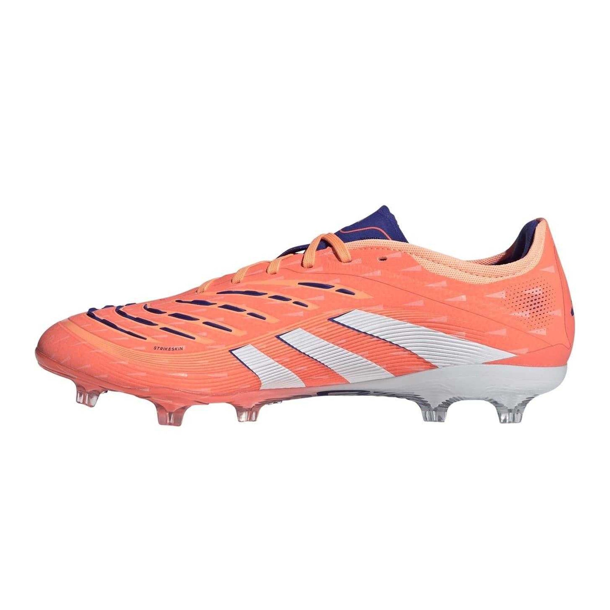 Orange-White - Side - Adidas Mens Predator Pro Firm Ground Football Boots
