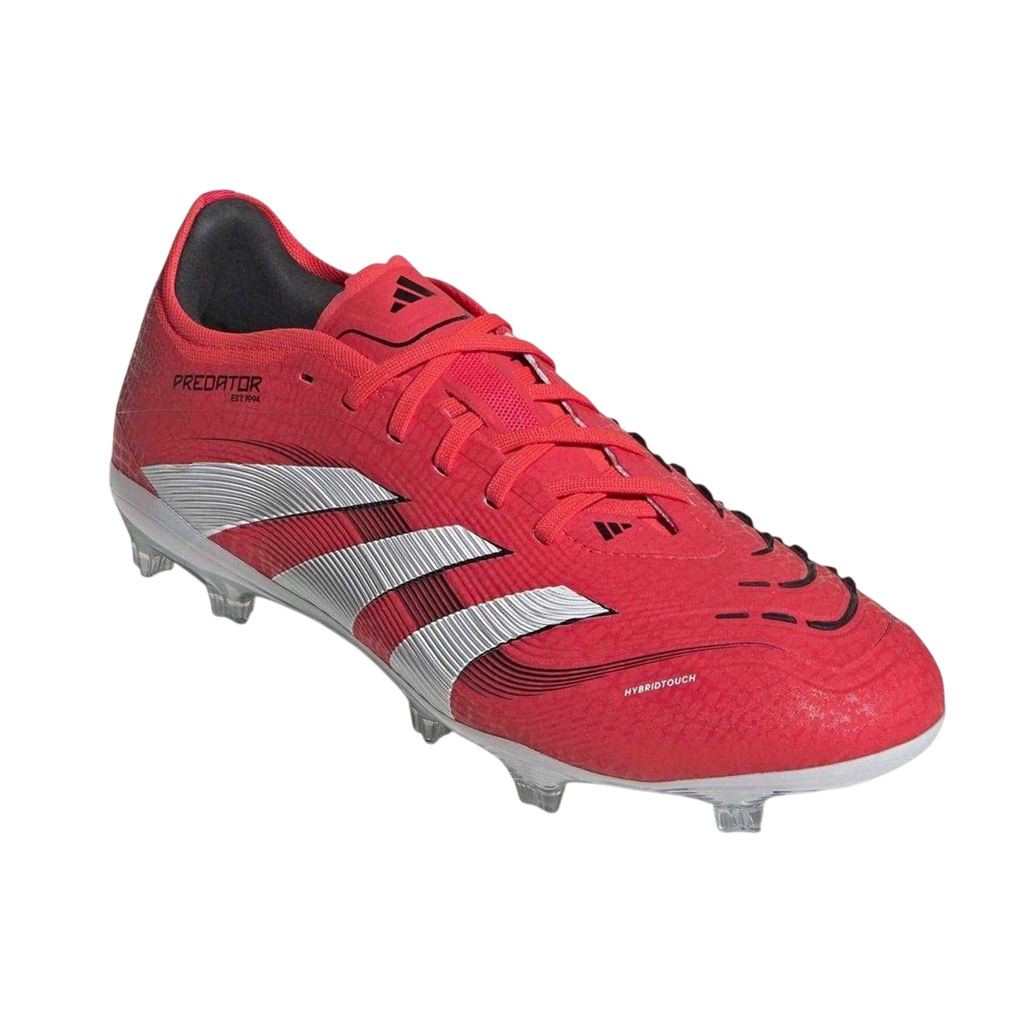 Red-White - Front - Adidas Mens Predator Pro Firm Ground Football Boots