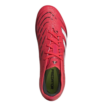 Red-White - Back - Adidas Mens Predator Pro Firm Ground Football Boots