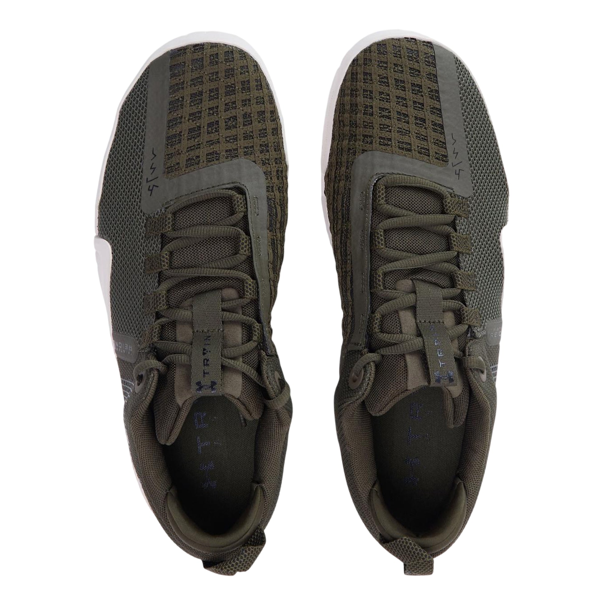 Green - Side - Under Armour Mens Tribase Reign Trainers