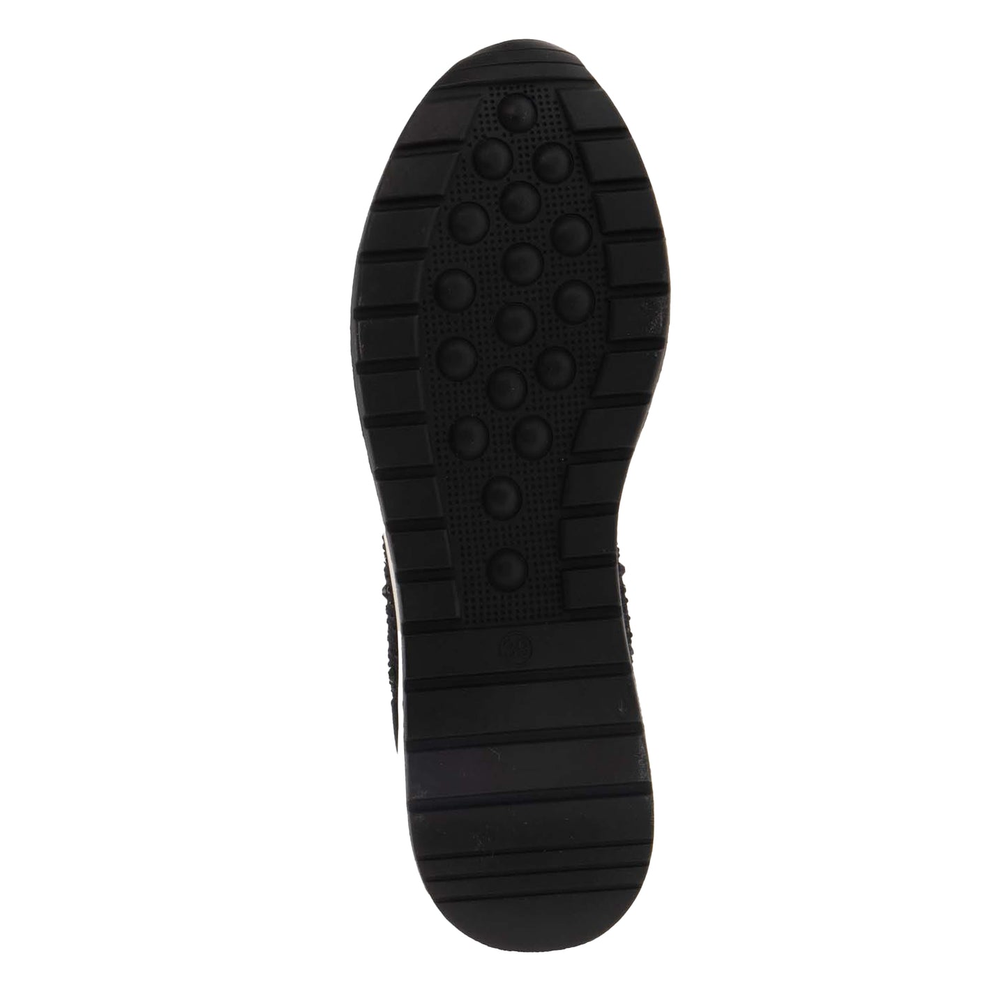 Black - Side - Dune London Womens-Ladies Diamante Sock Trainers
