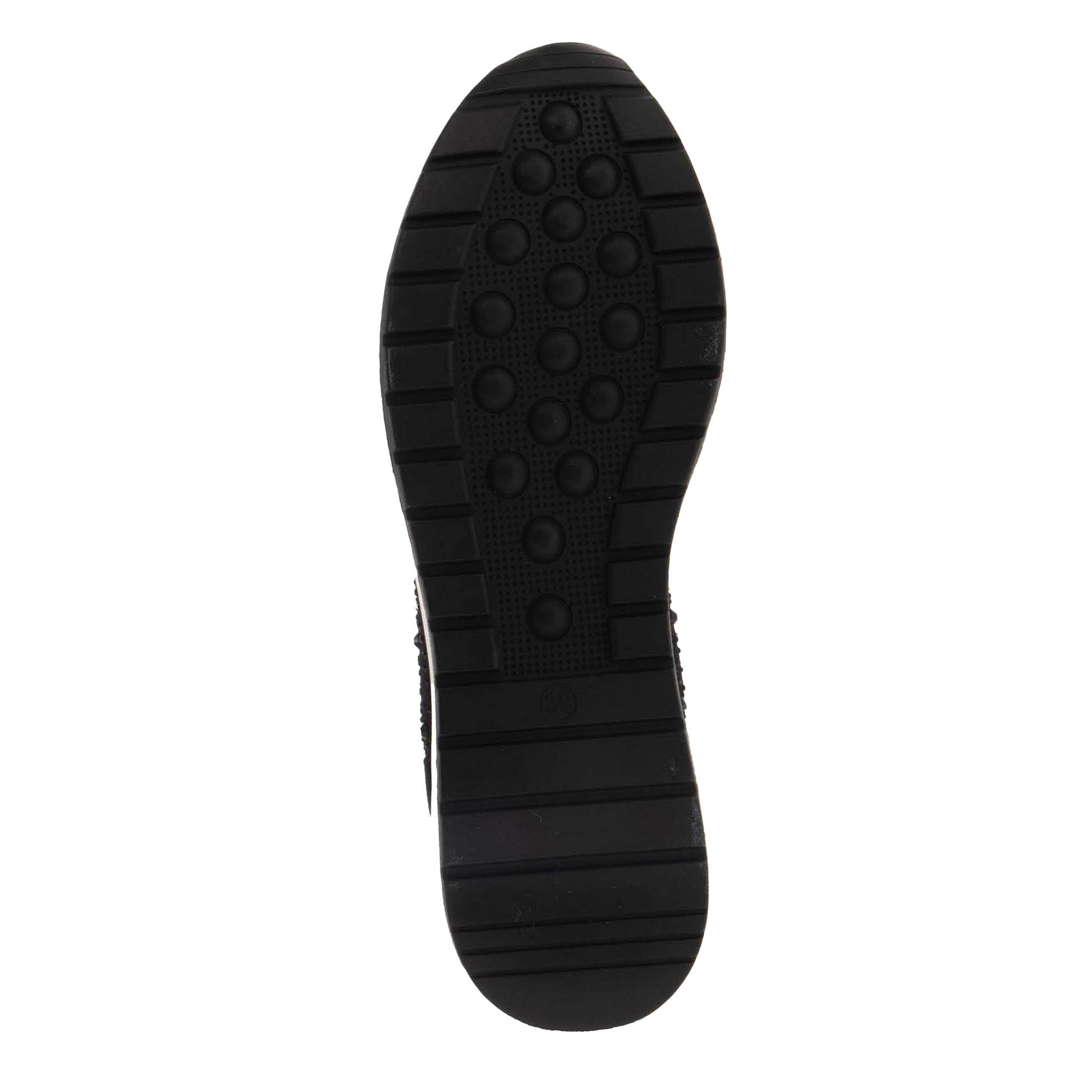 Black - Side - Dune London Womens-Ladies Diamante Sock Trainers