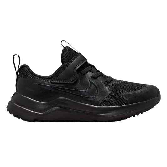 Triple Black - Front - Nike Childrens-Kids Cosmic Hook and Loop Trainers