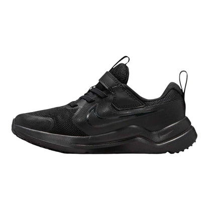 Triple Black - Side - Nike Childrens-Kids Cosmic Hook and Loop Trainers