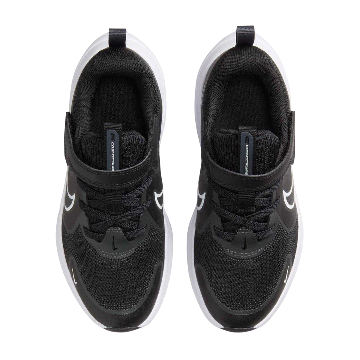 Black-White - Lifestyle - Nike Childrens-Kids Cosmic Hook and Loop Trainers