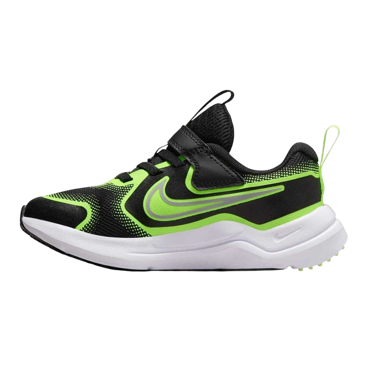 Dark Grey-Black - Back - Nike Childrens-Kids Cosmic Hook and Loop Trainers