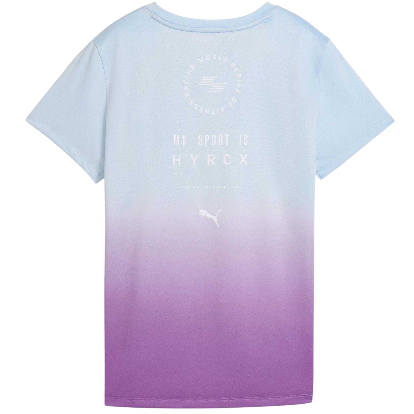Orchid - Back - Puma Unisex Adult Hyrox Ombre Knitted Regular T-Shirt
