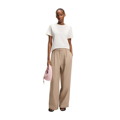 Cream - Lifestyle - Hugo Womens-Ladies Damacia Plain T-Shirt