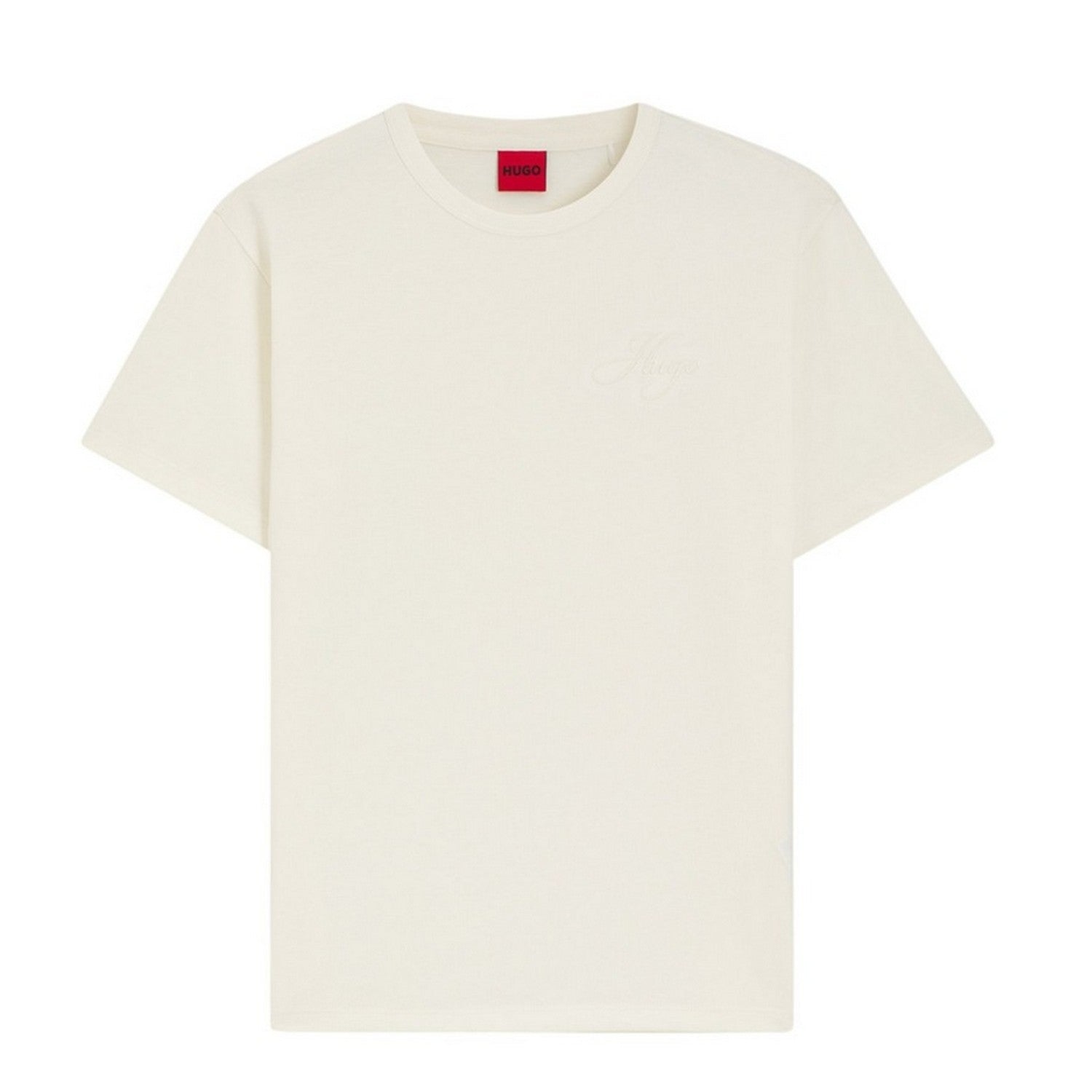 Cream - Front - Hugo Womens-Ladies Damacia Plain T-Shirt