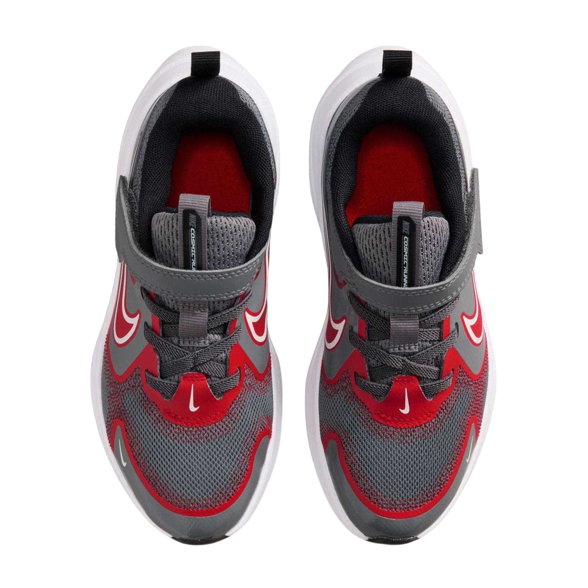 Grey-Red - Lifestyle - Nike Childrens-Kids Downshifter 12 Trainers
