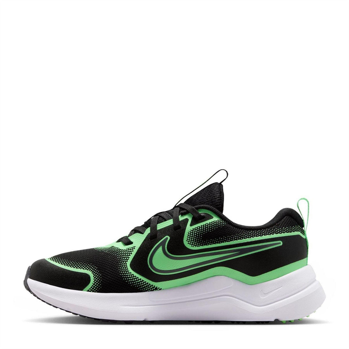 Black-Green - Back - Nike Childrens-Kids Downshifter 12 Trainers