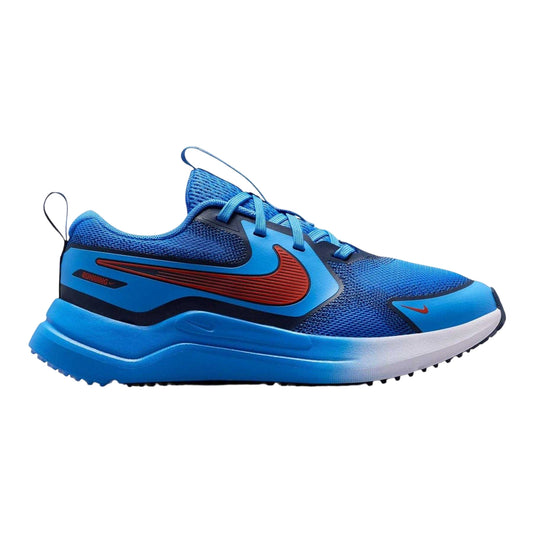 Blue-Red - Front - Nike Childrens-Kids Downshifter 12 Trainers