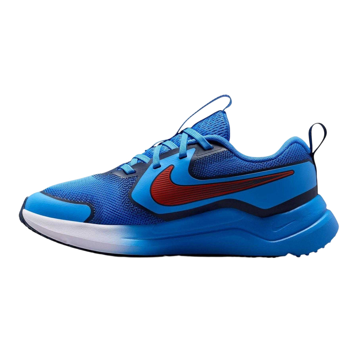 Blue-Red - Side - Nike Childrens-Kids Downshifter 12 Trainers