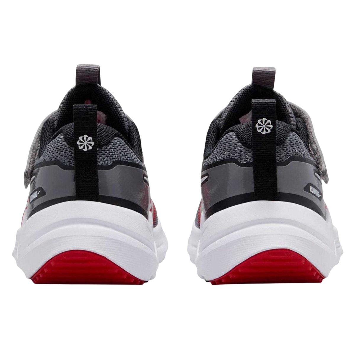 Grey-Red - Back - Nike Childrens-Kids Downshifter 12 Trainers