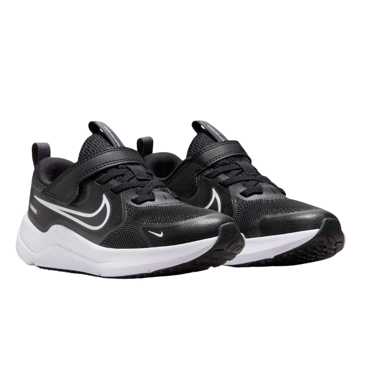 Black-White - Front - Nike Childrens-Kids Downshifter 12 Trainers