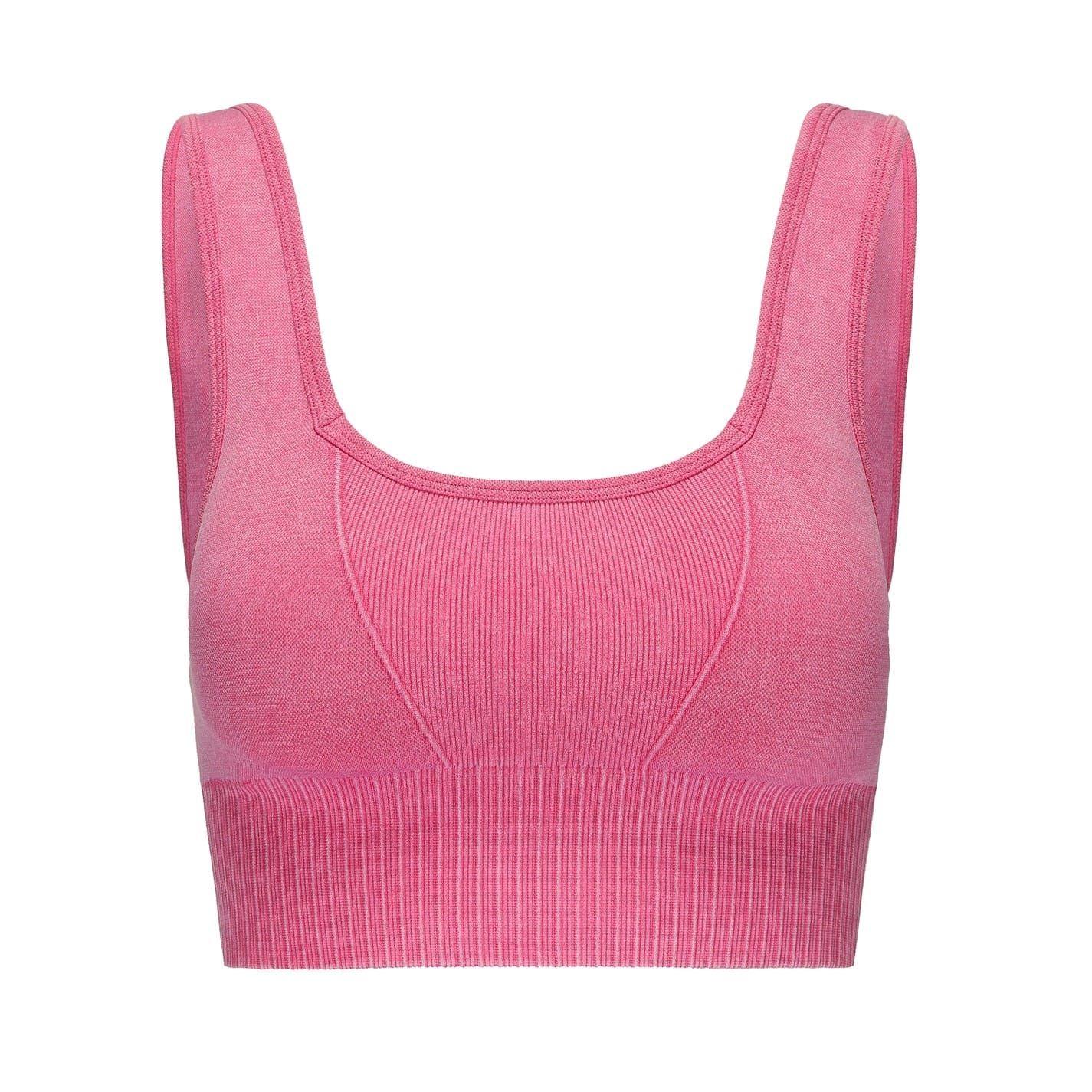 Raspberry-Maple Sugar - Back - Slazenger Womens-Ladies Square Buckle Sports Bra (Pack of 2)