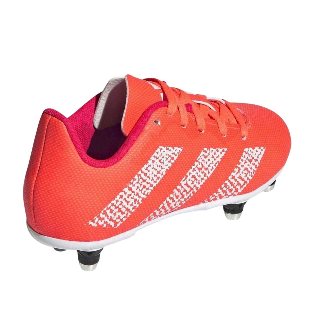 Orange - Back - Adidas Childrens-Kids Soft Ground Rugby Boots