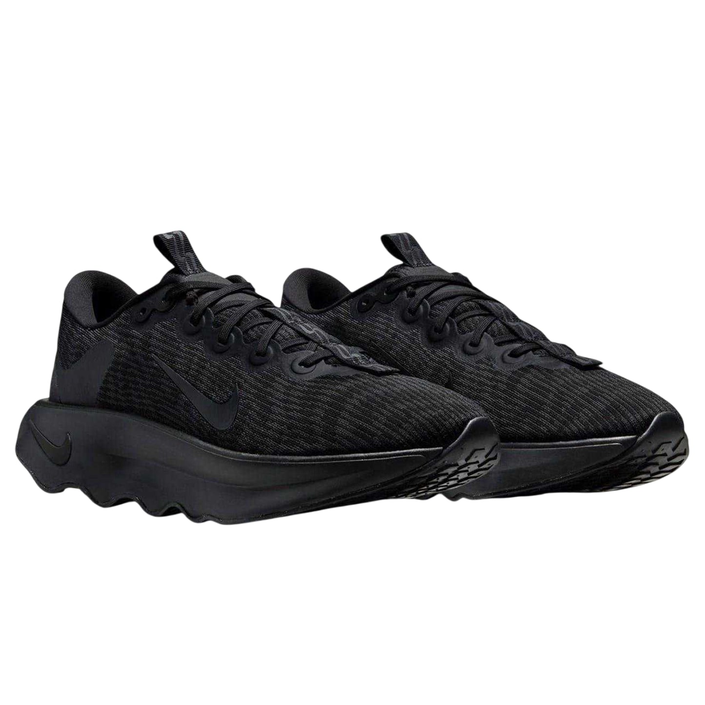 Black-Grey - Front - Nike Mens Motiva Swoosh Walking Shoes