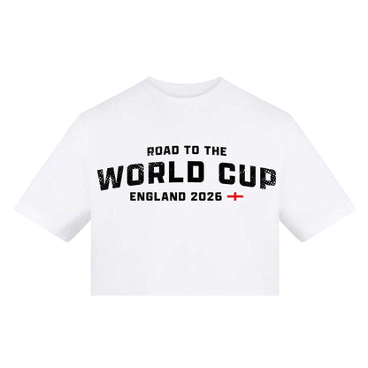 White - Back - AWD Mens England Football T-Shirt
