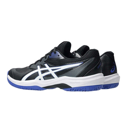 Black-White - Back - Asics Mens Game FF Logo Tennis Shoes