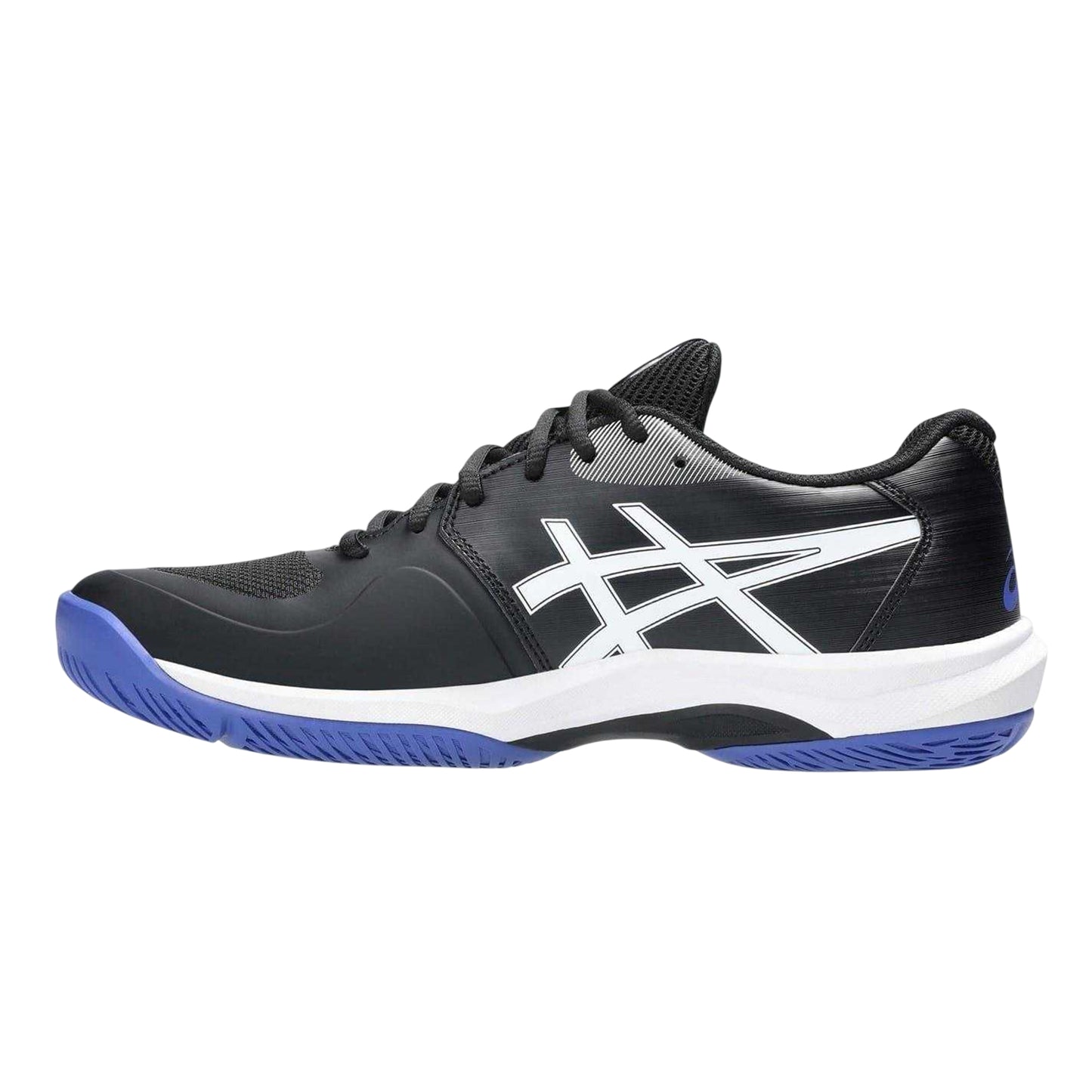 Black-White - Side - Asics Mens Game FF Logo Tennis Shoes