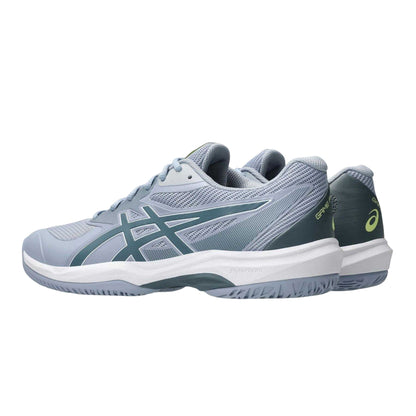 Grey Blue-Iron - Back - Asics Mens Game FF Logo Tennis Shoes