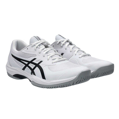 White-Black - Front - Asics Mens Game FF Logo Tennis Shoes