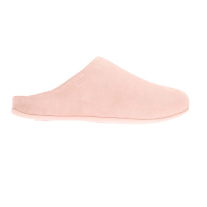 Pink - Side - FitFlop Womens-Ladies Chrissie Suede Shearling Slippers