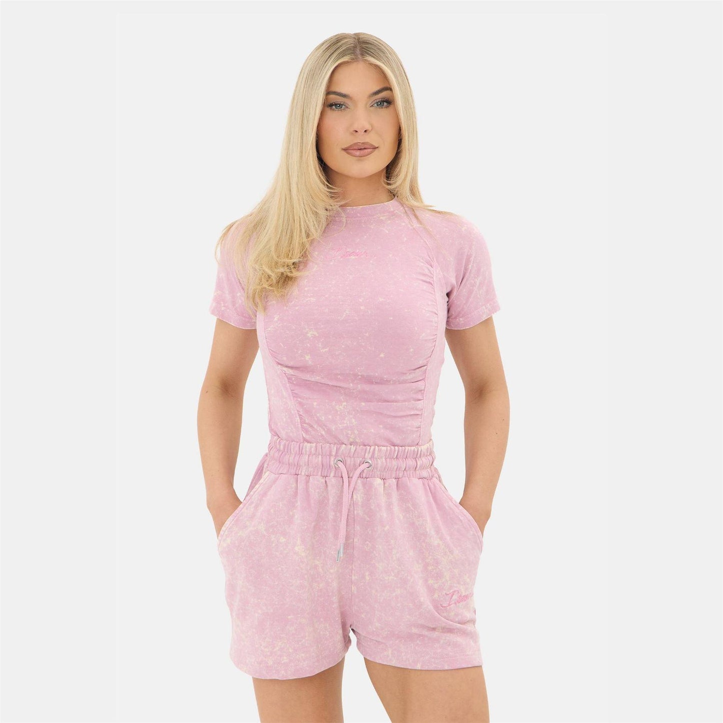 Dusty Pink - Front - I Saw It First Womens-Ladies Washed Slim T-Shirt