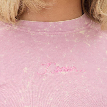 Dusty Pink - Lifestyle - I Saw It First Womens-Ladies Washed Slim T-Shirt