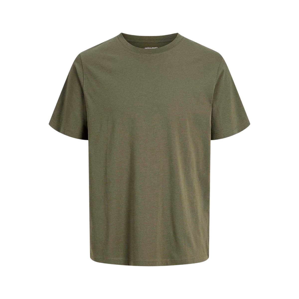 Olive Night - Front - Jack And Jones Mens Basic Plain Regular T-Shirt