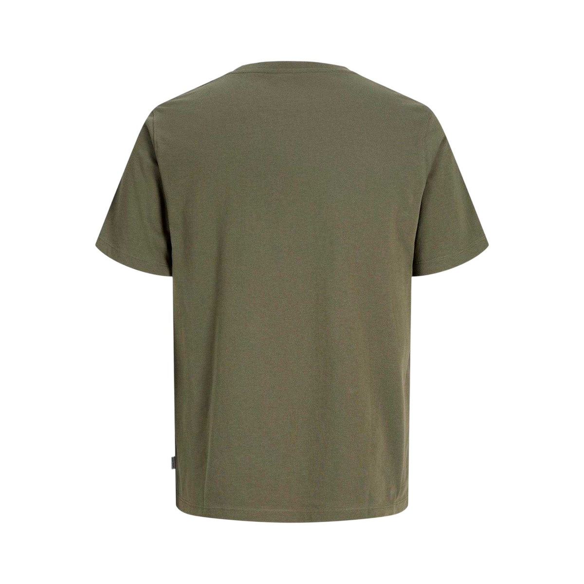 Olive Night - Back - Jack And Jones Mens Basic Plain Regular T-Shirt