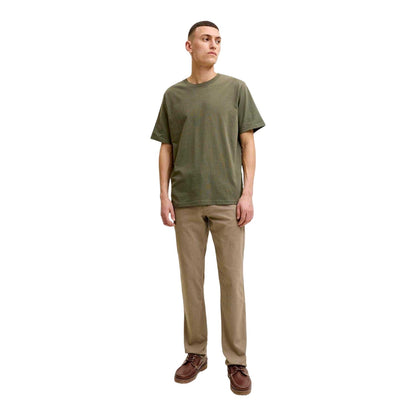 Olive Night - Side - Jack And Jones Mens Basic Plain Regular T-Shirt