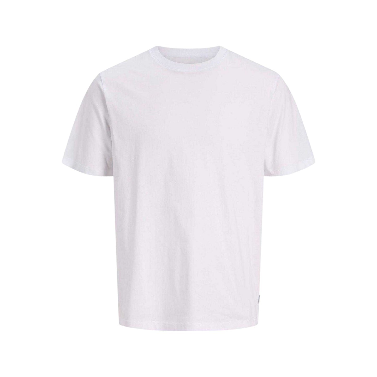 White - Front - Jack And Jones Mens Basic Plain Regular T-Shirt