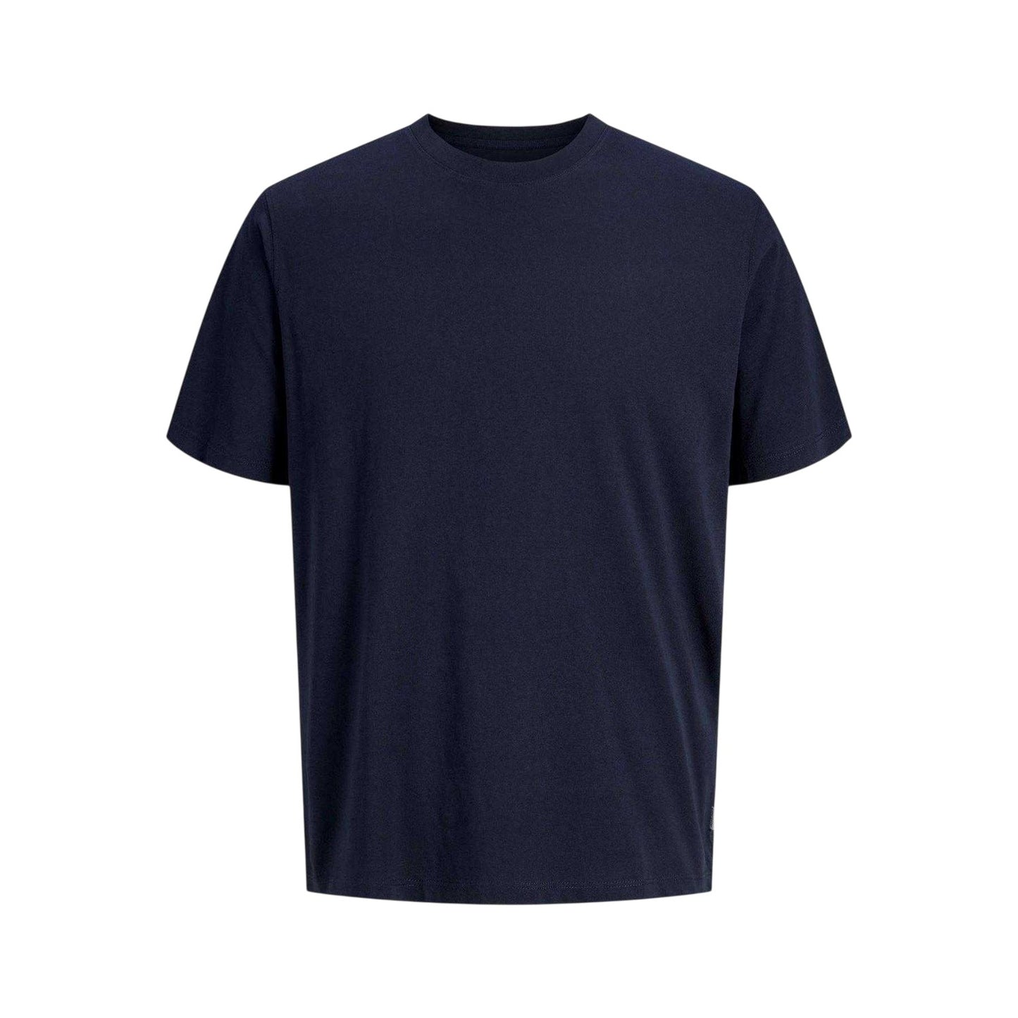 Navy Blazer - Front - Jack And Jones Mens Basic Plain Regular T-Shirt