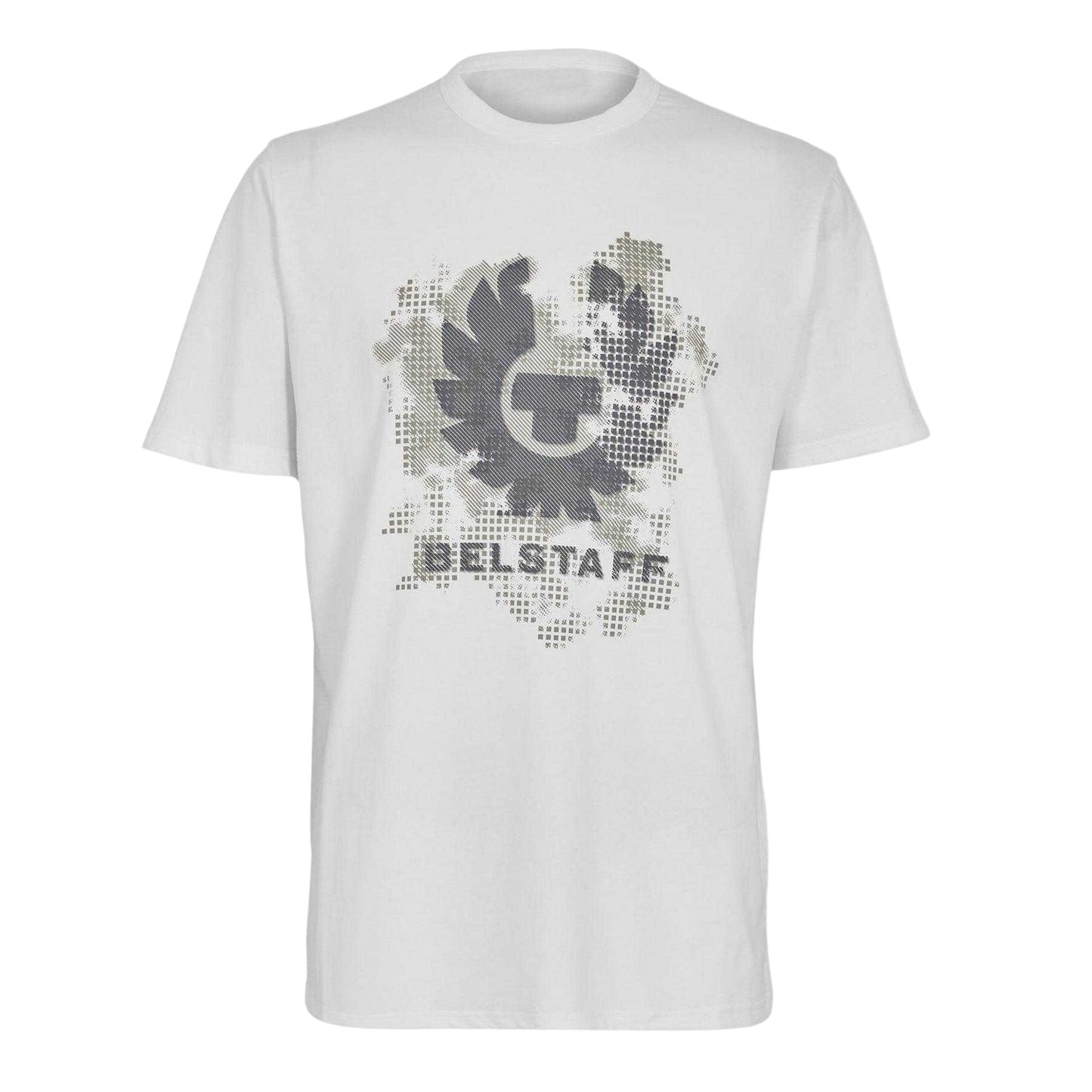 White - Front - Belstaff Mens Pheonix Regular Short-Sleeved T-Shirt
