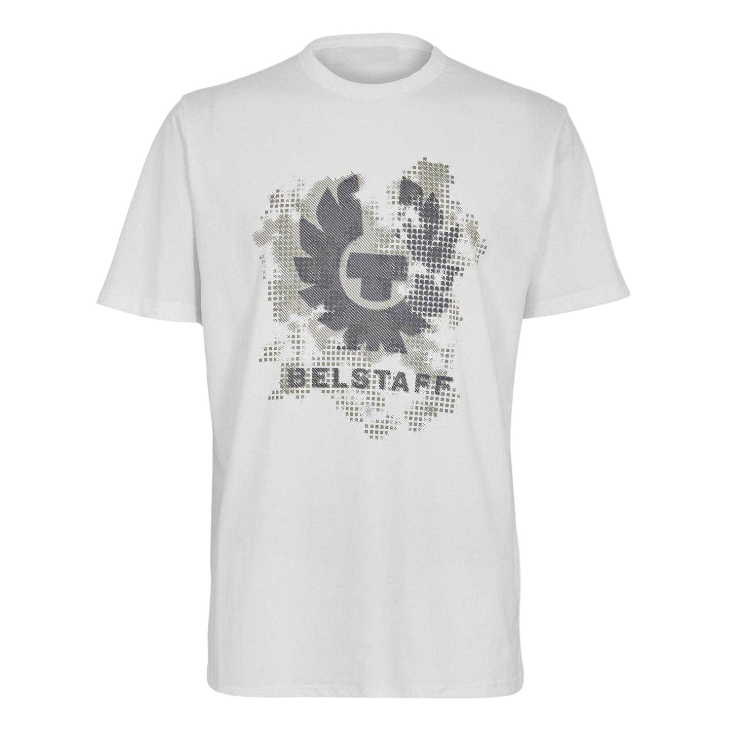 White - Front - Belstaff Mens Pheonix Regular Short-Sleeved T-Shirt