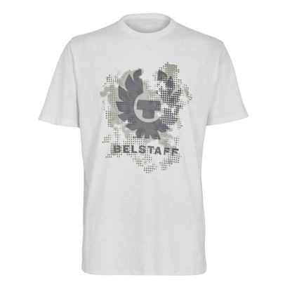 White - Front - Belstaff Mens Pheonix Regular Short-Sleeved T-Shirt
