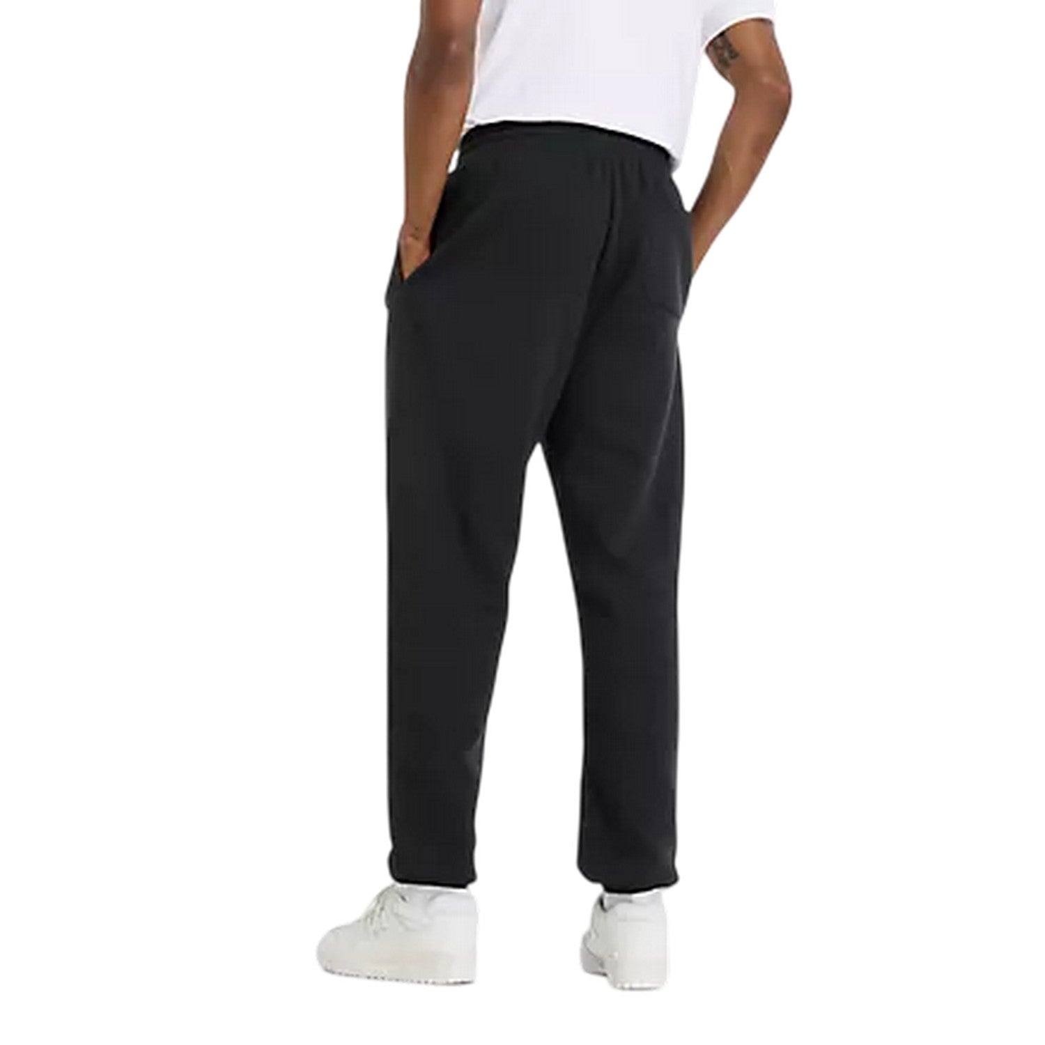 Black - Back - New Balance Mens Essentials Small Logo Jogging Bottoms