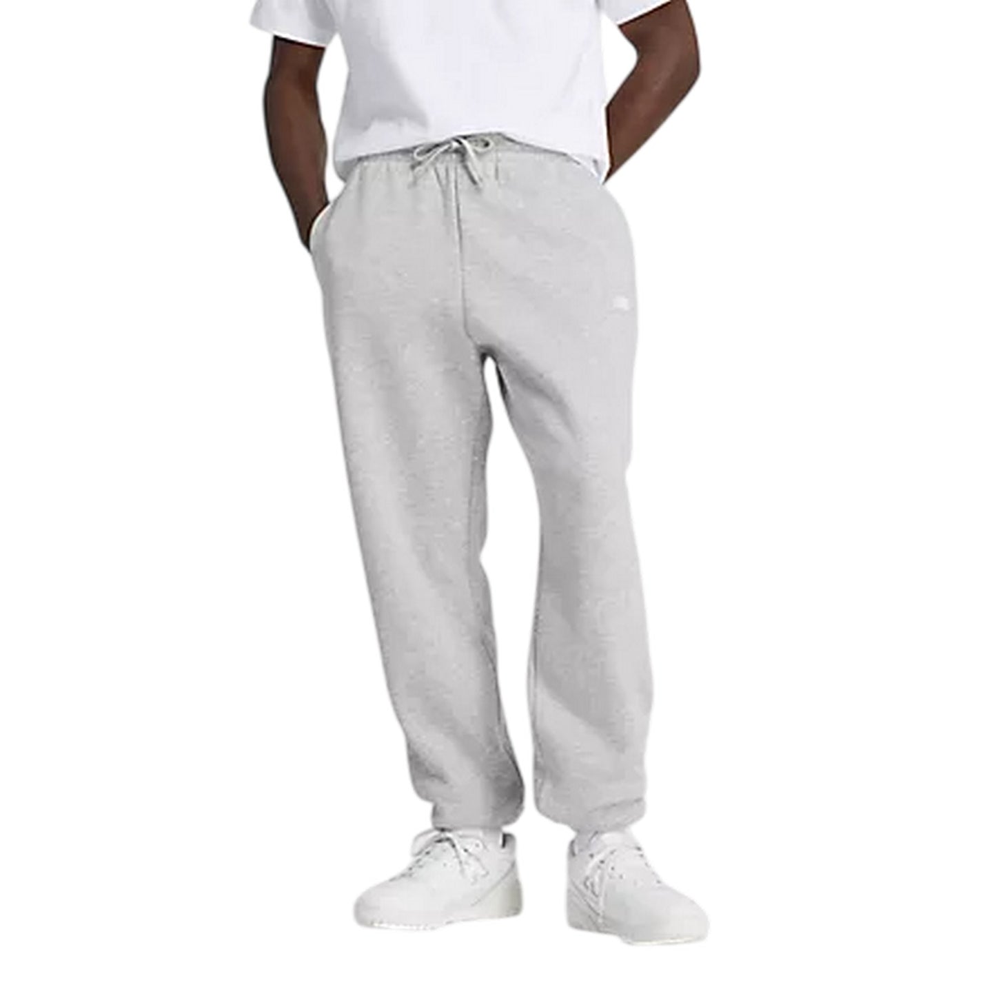 Grey - Front - New Balance Mens Essentials Small Logo Jogging Bottoms
