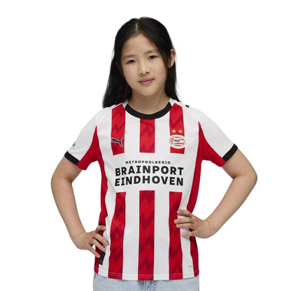 White-Red - Side - PSV Eindhoven Childrens-Kids 25-26 Puma Home Jersey