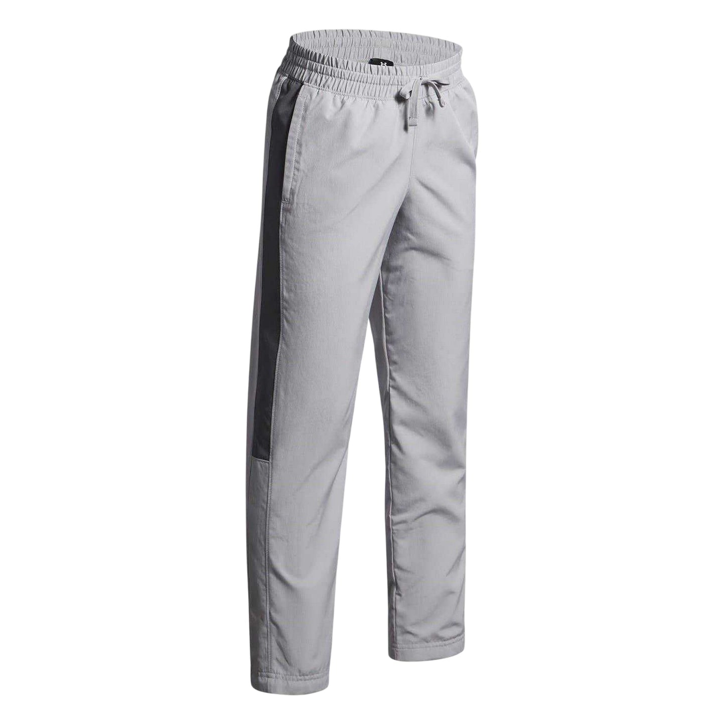 Grey - Side - Under Armour Boys Rival Woven Jogging Bottoms
